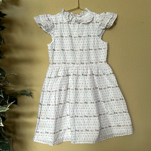 Janie and Jack | FLORAL SWISS DOT DRESS - Picture 4 of 11